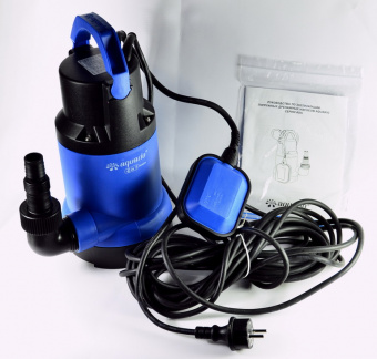 Насос дренажный ADS-1500 AQUARIO (Мощность P1= 640 Вт, Макс.напор = 8,5 м, Макс.расход= 250 л/мин)